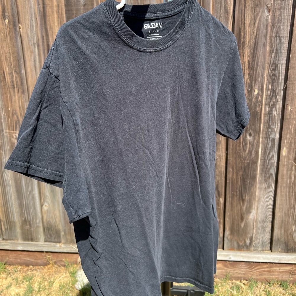 Solid black gildan tees
